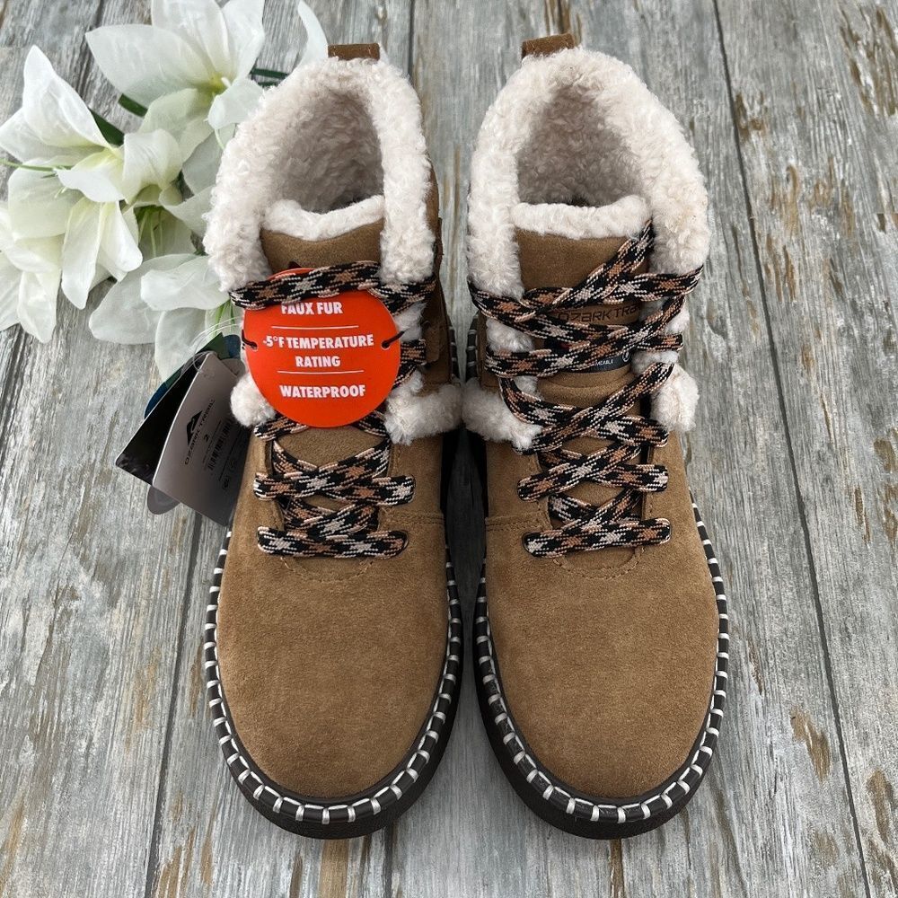 Little Girls Platform Winter Leather Boots Shoes Size 2